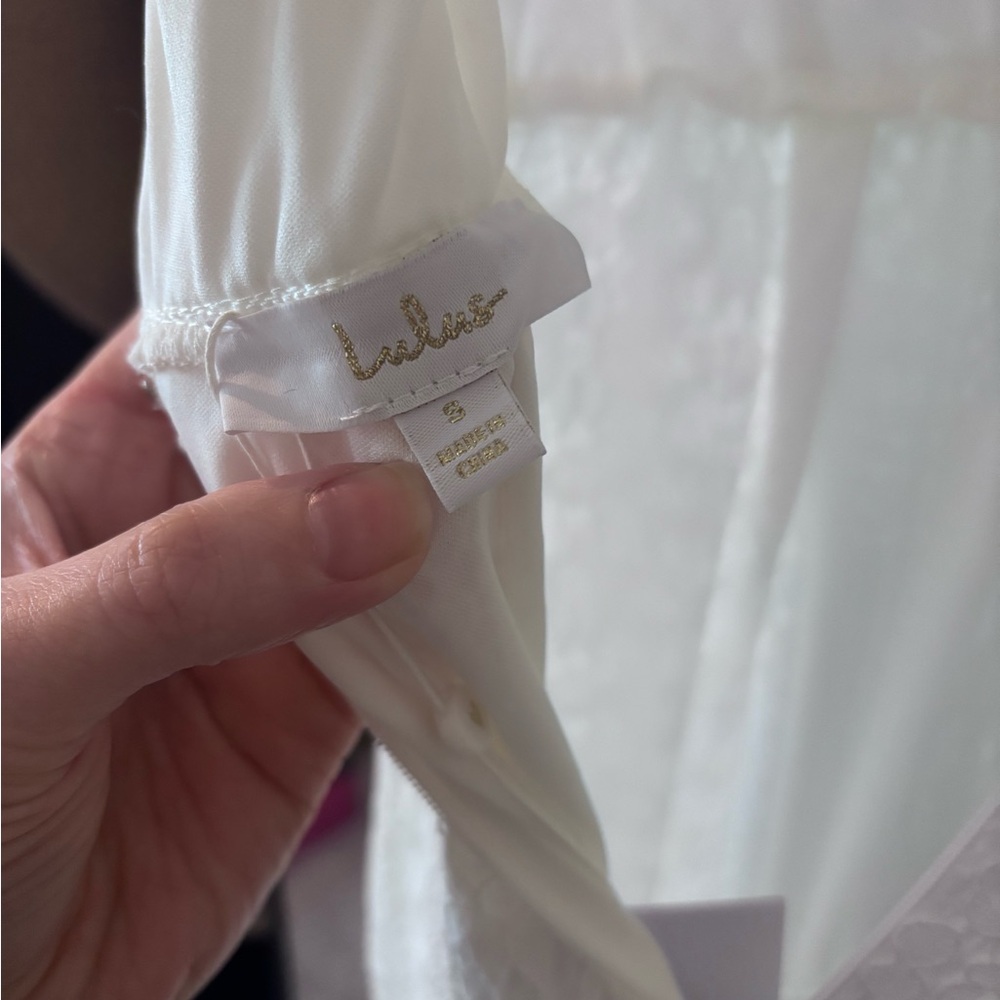 NWT Lulus lace wedding dress - Picture 7 of 7